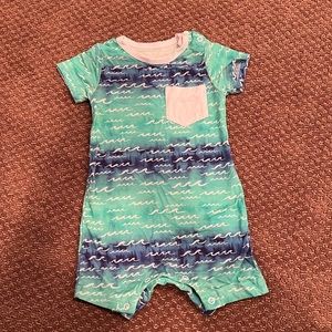 Coco moon hawaii wave onesie